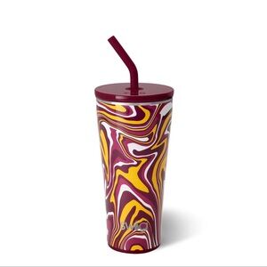 NWT 32 oz tumbler maroon and gold